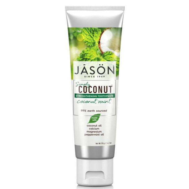 JASON Simply Coconut Strengthening Toothpaste Coconut Mint - 119g