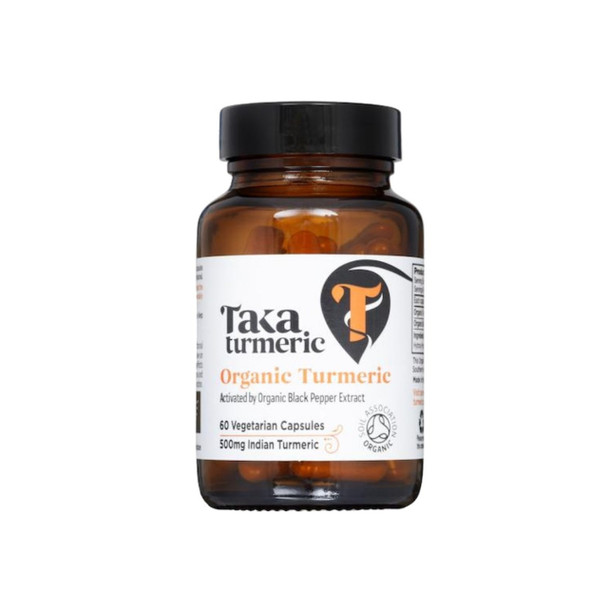 Taka Turmeric Organic Turmeric with Black Pepper Extract - 60 capsules