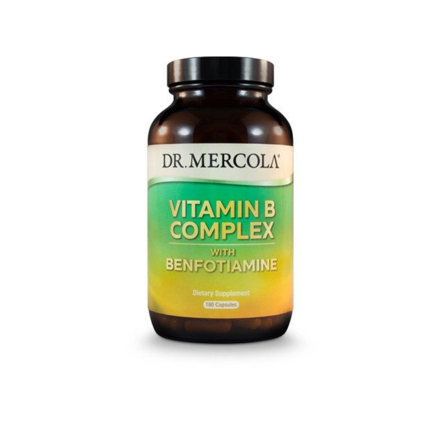 Dr Mercola Vitamin B Complex with Benfotiamine - 180 capsules