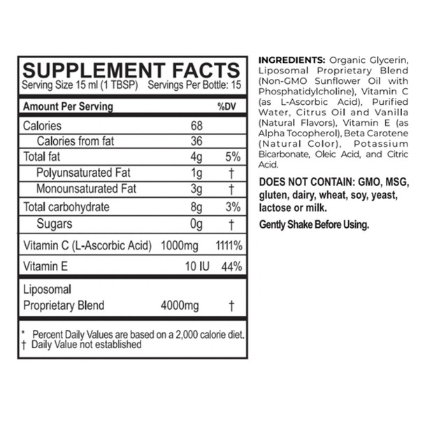 Purathrive Liposomal Vitamin C - 225ml