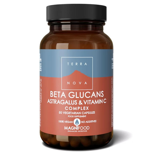 Terranova Beta Glucans, Astragalus & Vitamin C - 50 capsules Terranova Beta Glucans, Astragalus & Vitamin C - 50 capsules