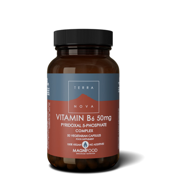 Terranova Vitamin B6 (P5-P) 50mg Complex - 50 capsules