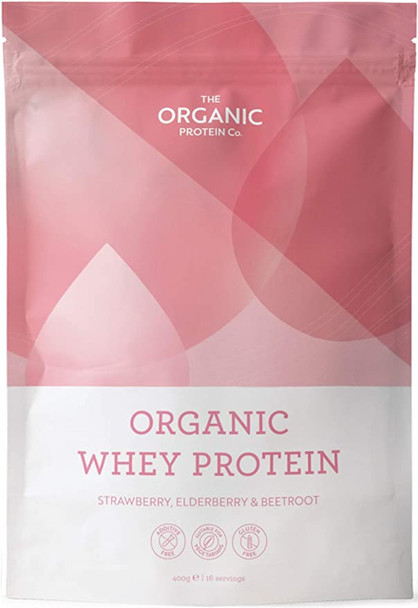 Organic Whey Protein Strawberry, Elderberry & Beetroot - 400g