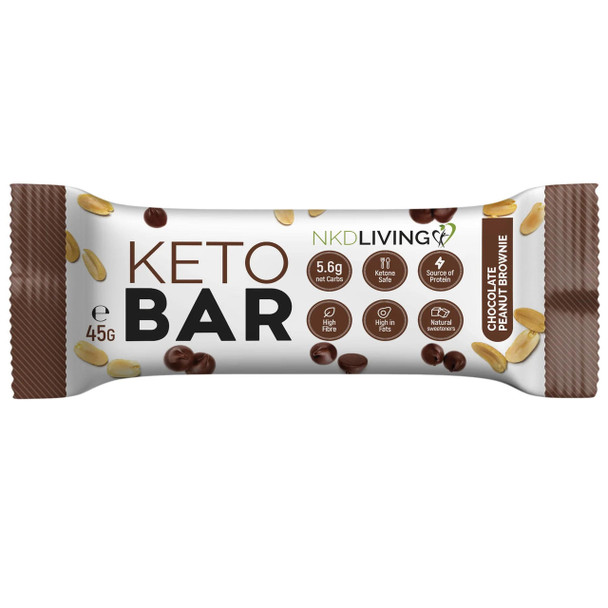 NKD Living Keto Bar (Chocolate Peanut Brownie) - 45g