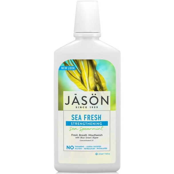 JASON Sea Fresh Strengthening Mouthwash (Sea Spearmint) - 473ml