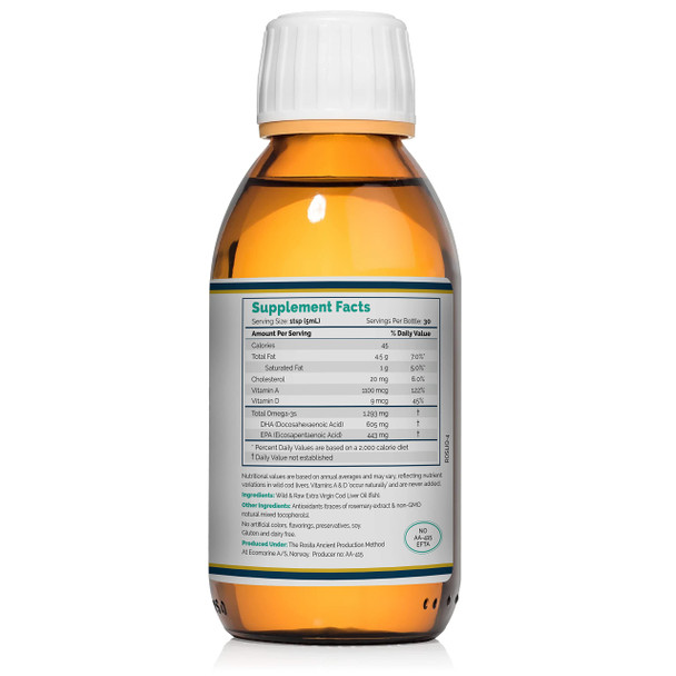 Rosita Extra Virgin Cod Liver Oil Liquid - 150ml Rosita Extra Virgin Cod Liver Oil Liquid - 150ml