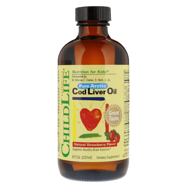 ChildLife Essential Cod Liver Oil (Strawberry) - 237ml ChildLife Essential Cod Liver Oil (Strawberry) - 237ml