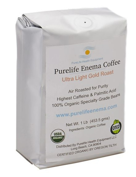 Purelife Health Organic Enema Coffee Ultra Light Roast (Ground) - 1lb