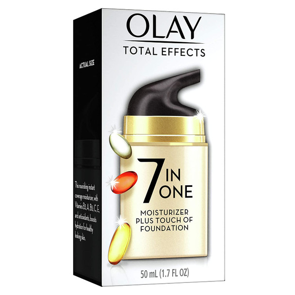 Olay Total Effects Face Moisturizer + Touch of Foundation, 1.7 fl oz