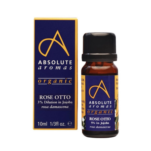 Absolute Aromas Organic Rose Otto 3% in Jojoba - 10ml