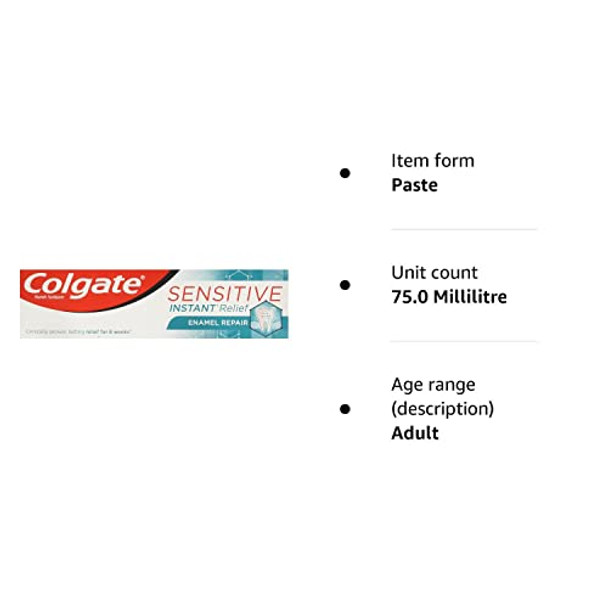 Colgate Sensitive Instant Relief Enamel Repair Toothpaste 75ml