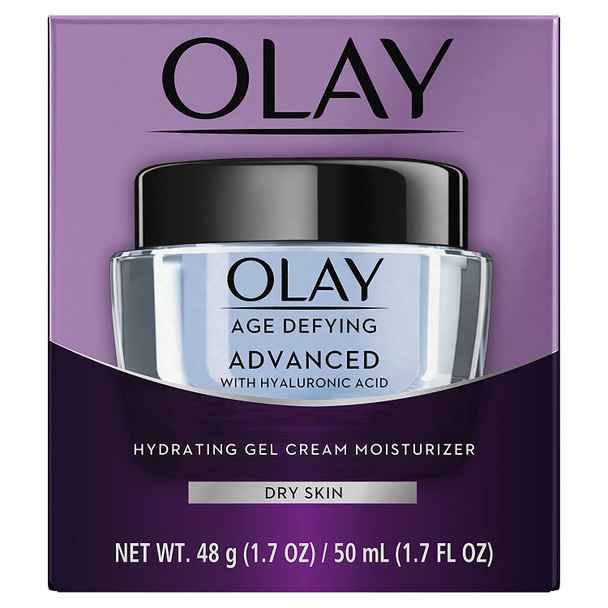 Olay Gel Moisturizer with Hyaluronic Acid by Age Defying, 1.7 Fl Oz