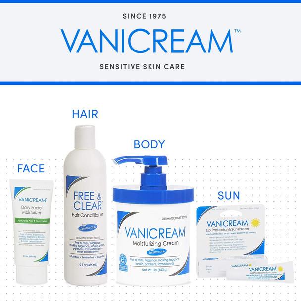 Vanicream Gentle Facial Cleanser with Pump Dispenser | Fragrance, Gluten and Sulfate Free | For Sensitive Skin | 8 Fl Oz