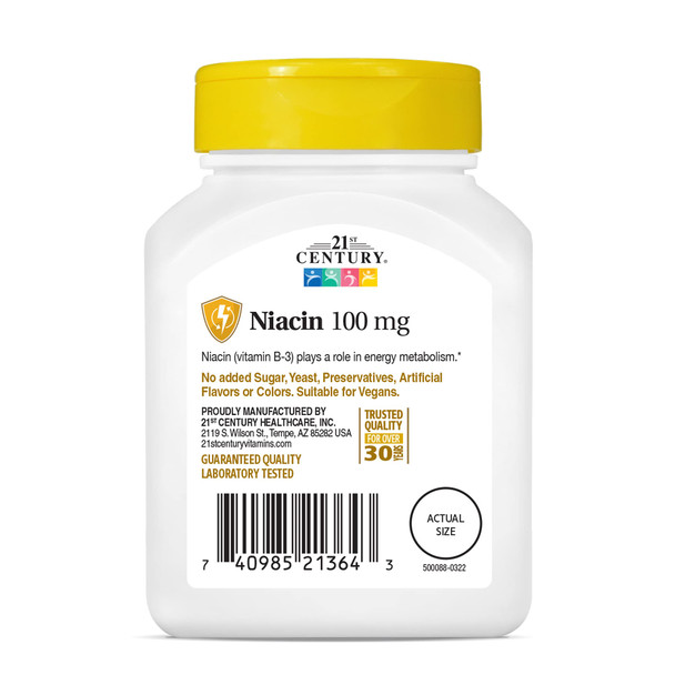 21st Century Niacin 100 mg 110 Tablets