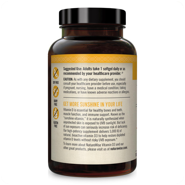Naturewise Vitamin D3 5000Iu (125 Mcg) 1 Year Supply