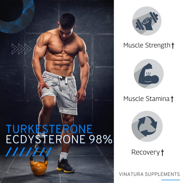 Turkesterone Ecdysterone 98% L-Citrulline L-Arginine - 1200Mg Per Serving Enhanced Complex *Usa Made & Tested* Muscle Recovery
