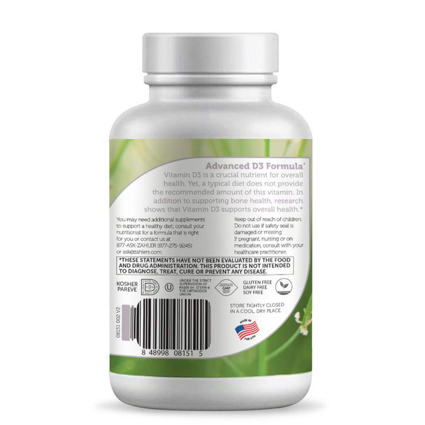 Zahler Vitamin D3 Chewable 2000Iu, An All-Natural Supplement Targeting Vitamin D Deficiencies, Certified Kosher, 120 Great Tastin