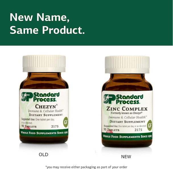 Standard Process Zinc Complex - Immune Support, Thyroid Support, Cognitive Health, And Blood Health Support With Iron, Zinc, And