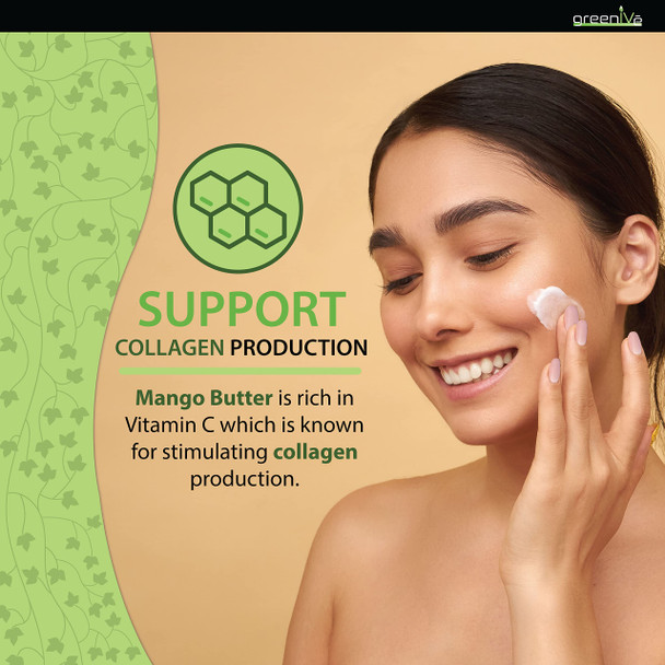 Greenive - 100% Pure Mango Butter- All Natural - Fresh Sourced - (1 Pound Crumble)