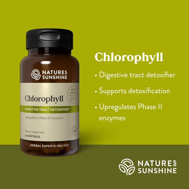Nature'S Sunshine Chlorophyll, 60 Softgel Capsules | Helps Support The Body'S Blood-Cleansing Functions And Strengthens The Immun