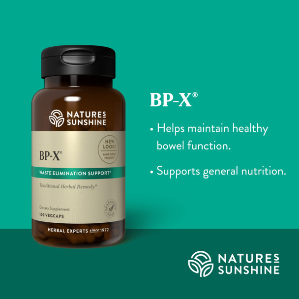 Nature'S Sunshine Bp-X, 100 Capsules | Supports Intestinal, Digestive And Hepatic Health And Assists With Liver, Gallbladder And