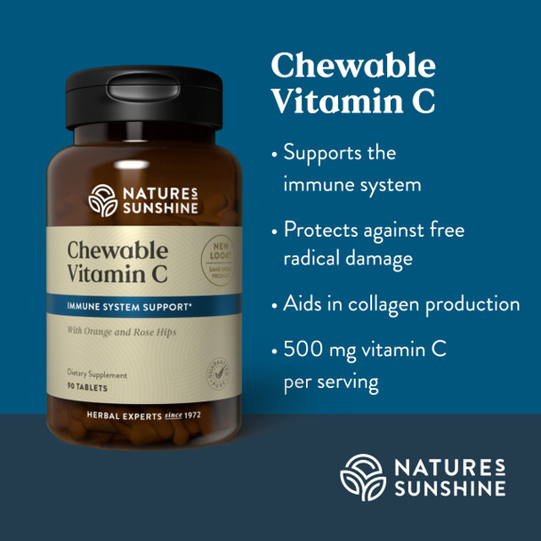 Nature'S Sunshine Chewable Vitamin C 250Mg 90 Tablets