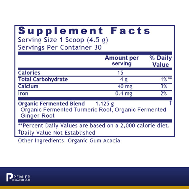 Premier Research Labs Fermented Turmeric Plus - Supports Liver Health, Digestion & Cardiovascular Function - Features Highly