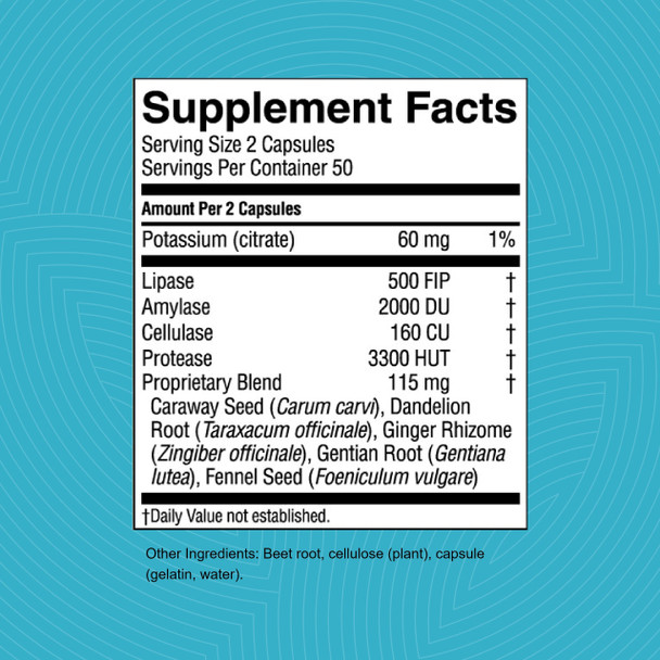 Nature'S Sunshine Hi Lipase Dietary Supplement, 100 Capsules | Powerful Enzyme Supplement That Allows The Digestive System To Dig