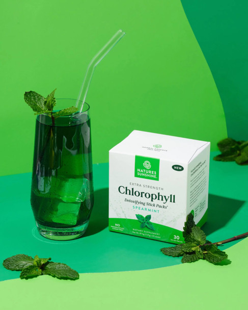 Nature'S Sunshine Chlorophyll Stick Packs (Spearmint)