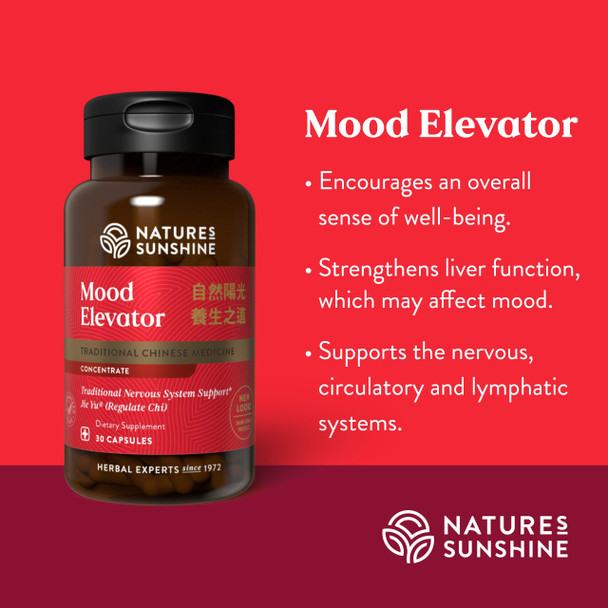Nature'S Sunshine Mood Elevator Chinese Tcm Concentrate 30 Capsules