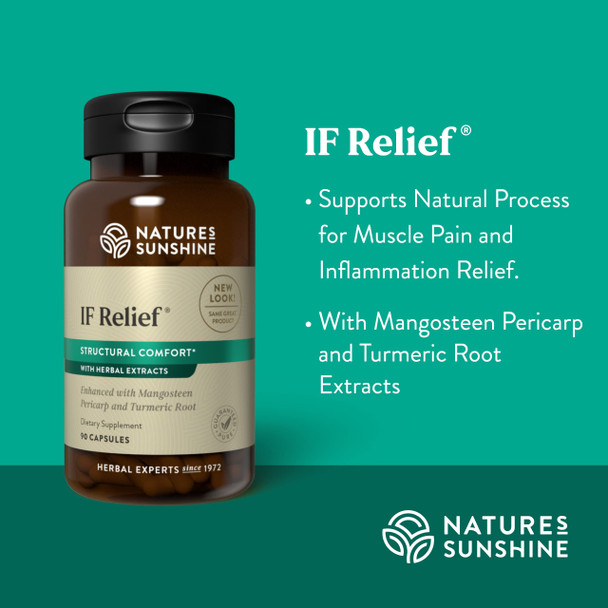Nature'S Sunshine If Relief, 90 Capsules | Powerful Combination Of Herbs That May Support The Body'S Natural Process For Dealing
