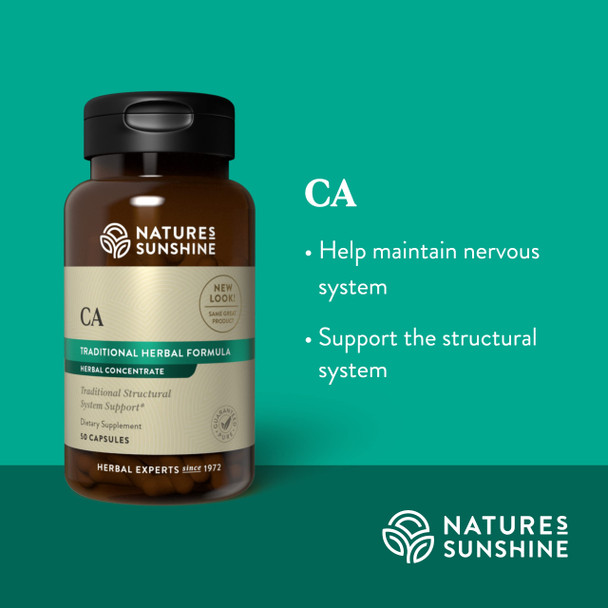 Nature'S Sunshine Ca, Atc Concentrated, 50 Capsules | Help Maintains The Nervous And Structural Systems