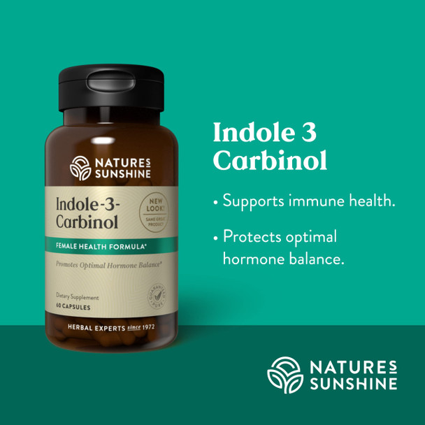 Nature'S Sunshine Indole 3 Carbinol, 60 Capsules | Helps Maintain Hormone Balance For Women And Protects Estrogen-Influenced Orga