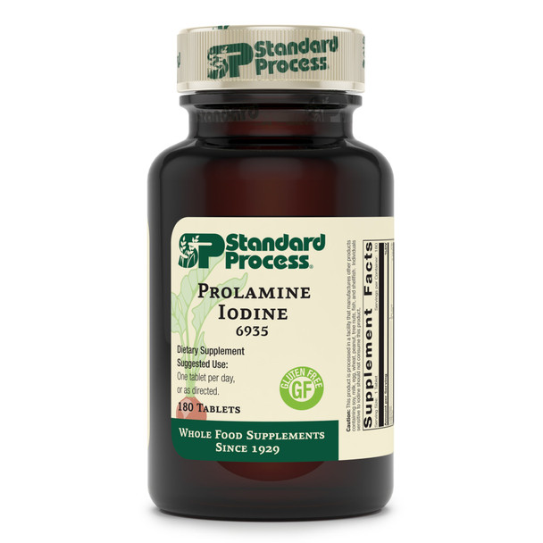 Standard Process - Prolamine Iodine - Supports Healthy Iodine Levels, Healthy Thyroid Function, Calcium, Iodine, Gluten Free And