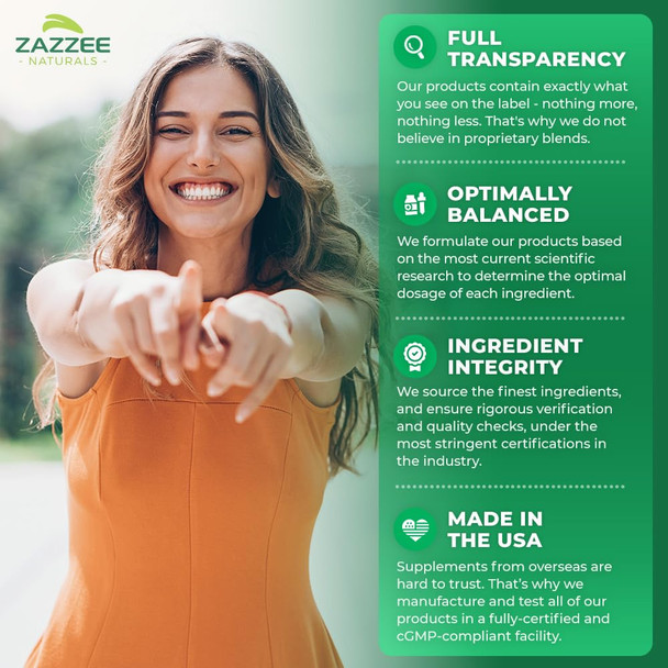 Zazzee Advanced Immune Support, 1300 Mg Per Tablet, 30 Vegan Tablets, 30 Day Supply, 1000 Mg Vitamin C, 1000 Mg Echinacea, 1000
