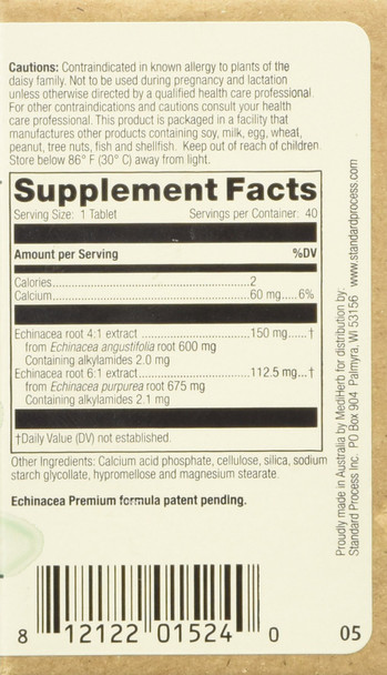 Mediherb Echinacea Premium Standard Process - Enhance Immune System Function - Support Healthy Immune System - Natural Ingredient