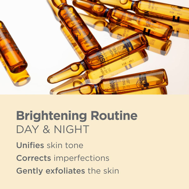 Isdin Day & Night Brightening Routine Serum, Exfoliate And Correct, Sealed In  Ampoules For Maximum Efficacy, 20 Ampoules