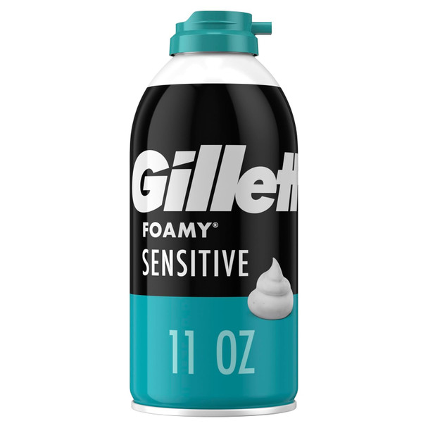 Gillette Foamy Sensitive Shave Foam For Men Sensitive Skin 11 oz