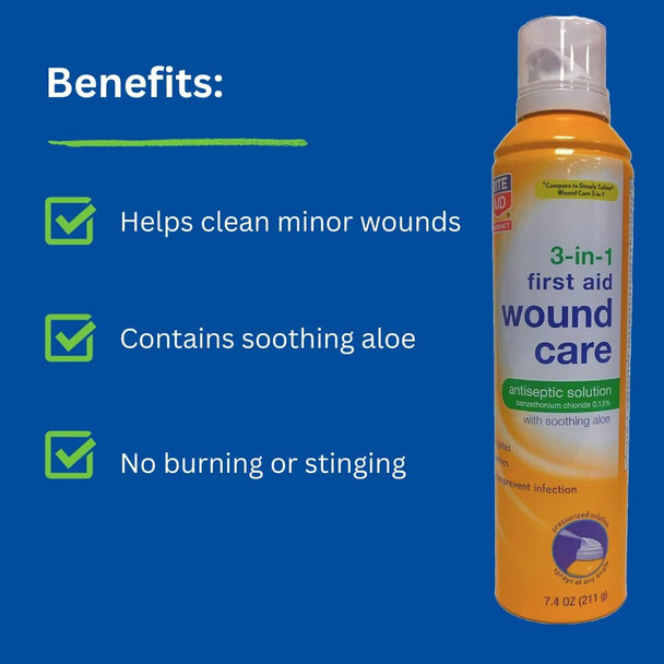 Rite Aid 3-In-1 Wound Care Spray - 7.4 Oz