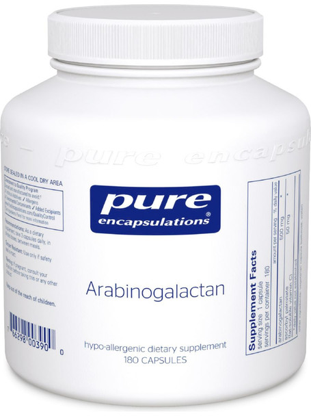 Pure Encapsulations, Arabinogalactan, 500 mg, 180 vcaps