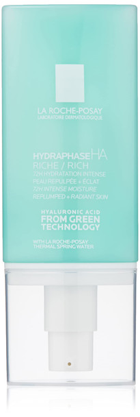 La Roche-Posay HydraphaseHA Rich Face Moisturizer, Hyaluronic Acid Face Moisturizer for Dry Skin with 72HR Hydration, Oil Free & Non-Comedogenic, 50 ML , 1.69 fl. oz.