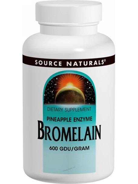 Source Naturals, Bromelain 600 GDU/gm, 500mg, 60 ct