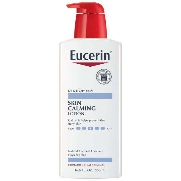 Eucerin Skin Calming Lotion - Full Body Lotion for Dry, Itchy Skin, Natural Oatmeal Enriched - 16.9 fl. oz