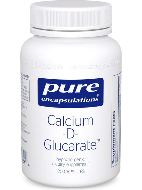 Pure Encapsulations, Calcium d Glucarate, 500 mg, 120 vcaps