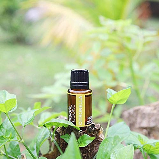 Nature's Fusions - Citronella Java Pure Essential Oil - 15mL