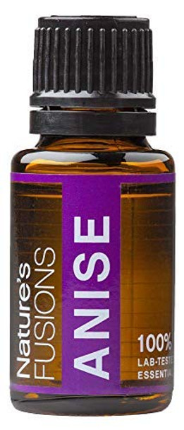 Natures Fusions Anise Essential Oil for Warming - High Potency 100% Pure 15ml