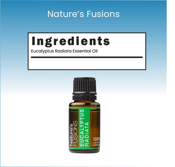 Nature's Fusions Australian Eucalyptus Radiata 15 ml, 100% Pure Therapeutic Grade Aceite de Eucalipto - Aroma Therapy Plant Oils for Diffuser, Shower