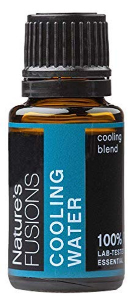 Natures Fusions Cooling Water Essential Oil Blend, 100% Pure and  Essential Oils for Soothing Redness and d Skin, Aromatherapy and Topical Oils, 15 Millirs