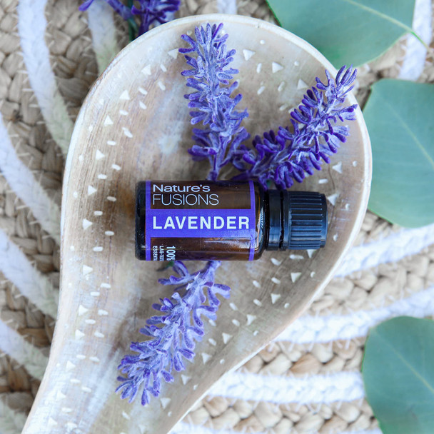 Nature's Fusions High Altitude French Lavender Essential Oil, 3rd Party GC/MS Tested 100% Pure and  Essential Oil for  and Calming The Mind, Aromatherapy and Topical Oils, 15 Millirs