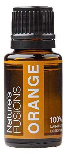 Nature's Fusions Orange (Sweet), 100% Pure and  Essential Oils, Undiluted, Therapeutic Grade for Aromatherapy and Topical Use, .5 Fl Oz (Pack of 1) (15 mL)